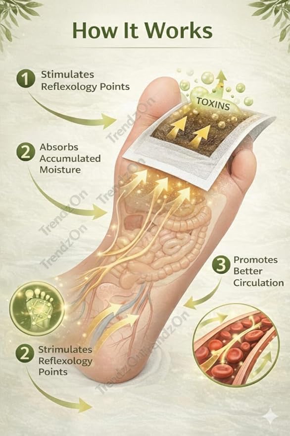 `Detox Foot Pads 20 Patches - Natural Overnight Detox & Foot Care`