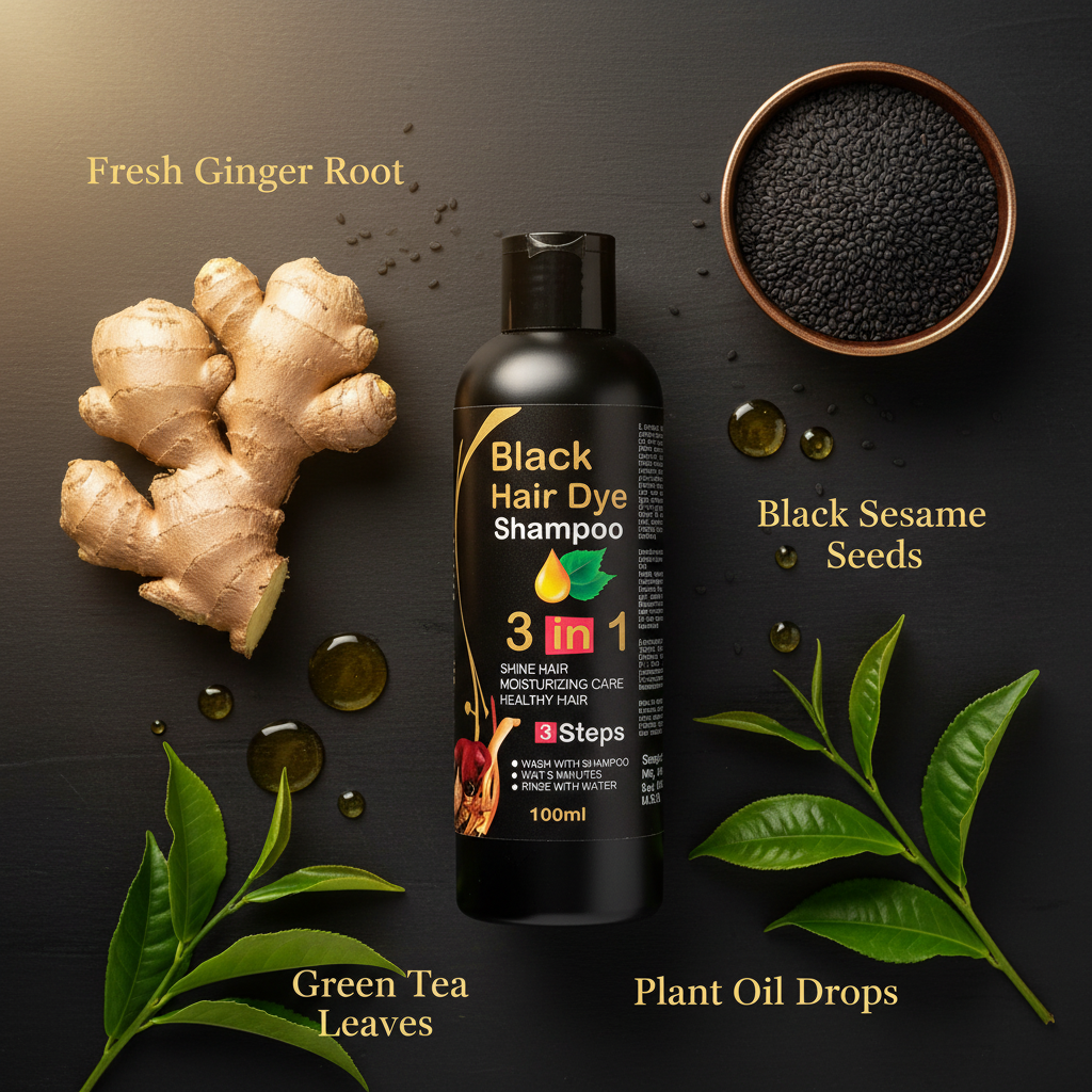 Ingredients - Black Hair Dye Shampoo