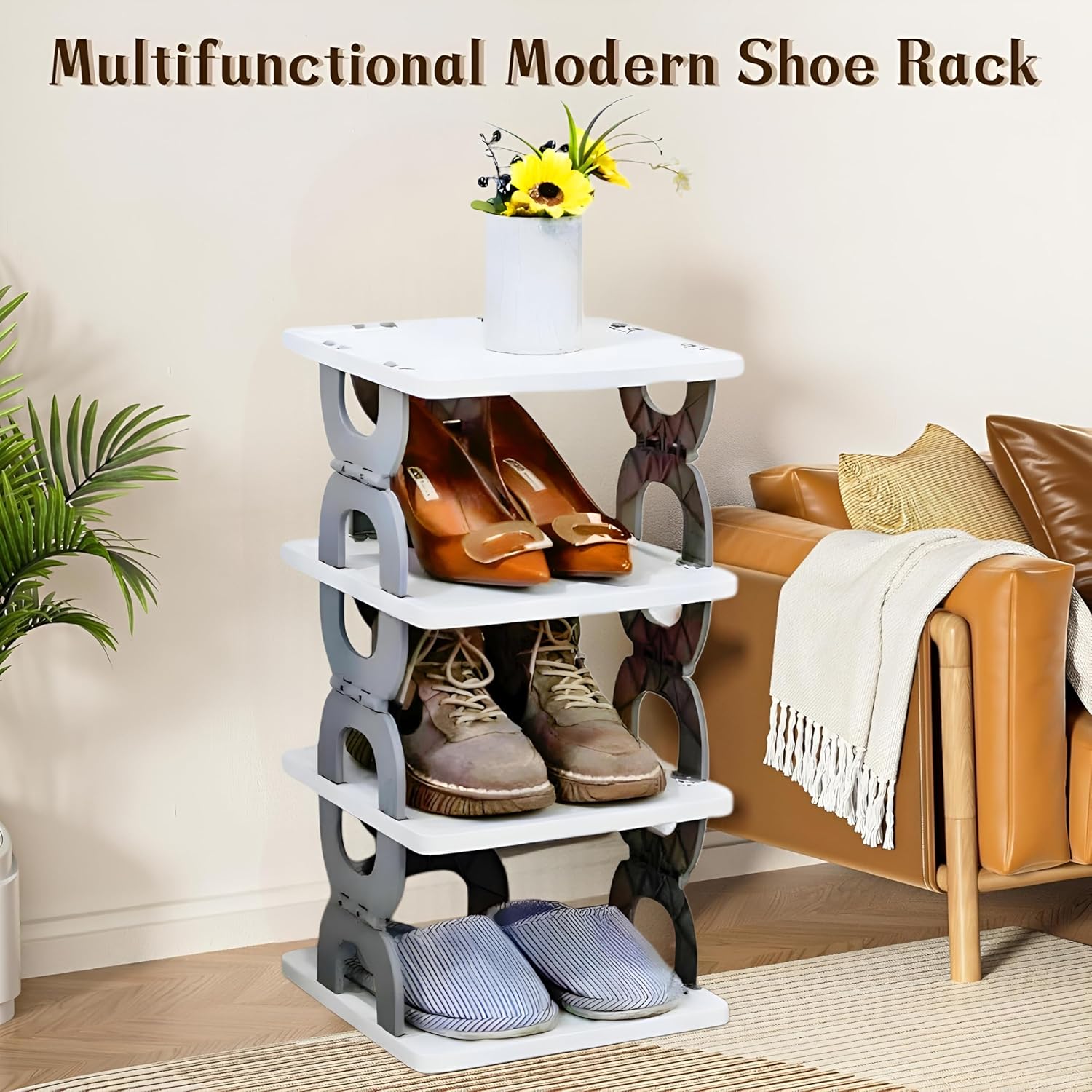 Multipurpose Footwear Shoe Rack Stand for Home - Storage Organizer