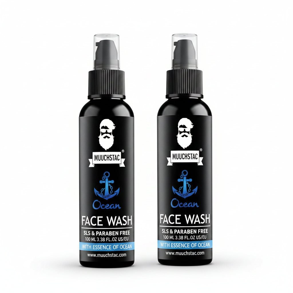 `Ocean Face Wash for Men Pack of 2 - Deep Cleansing Refreshing Face Wash`