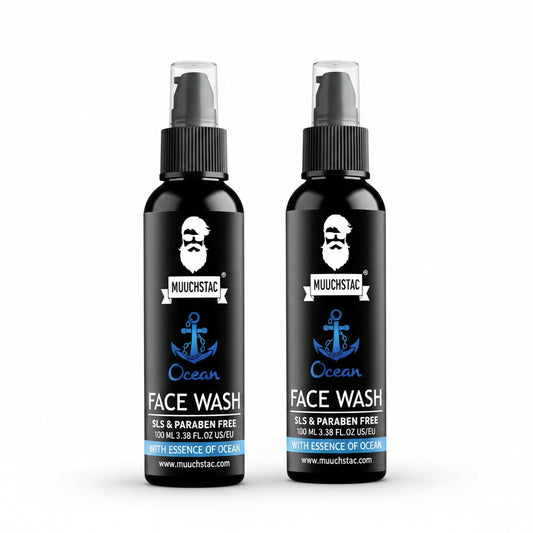 `Ocean Face Wash for Men Pack of 2 - Deep Cleansing Refreshing Face Wash`