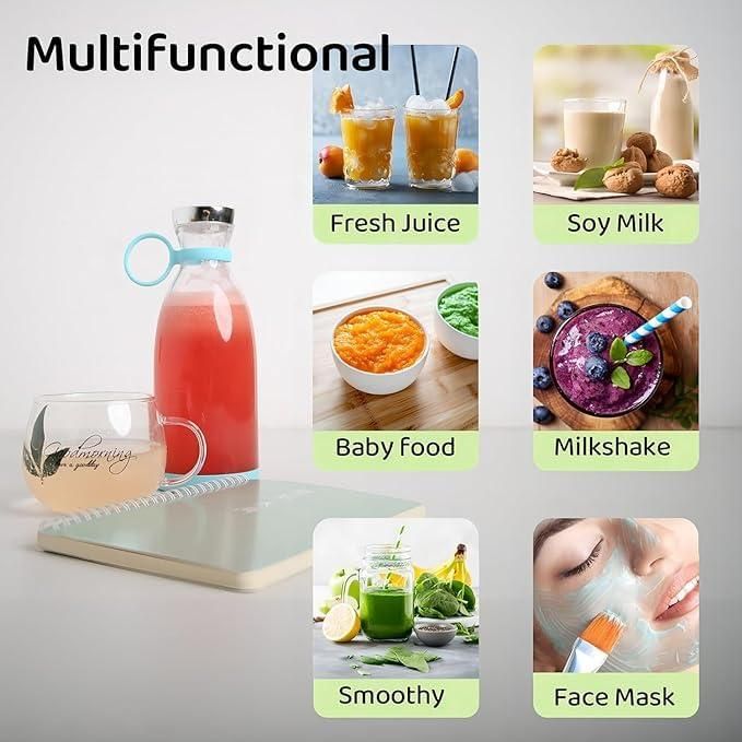 Travel portable mini juice blender – USB rechargeable, lightweight and compact